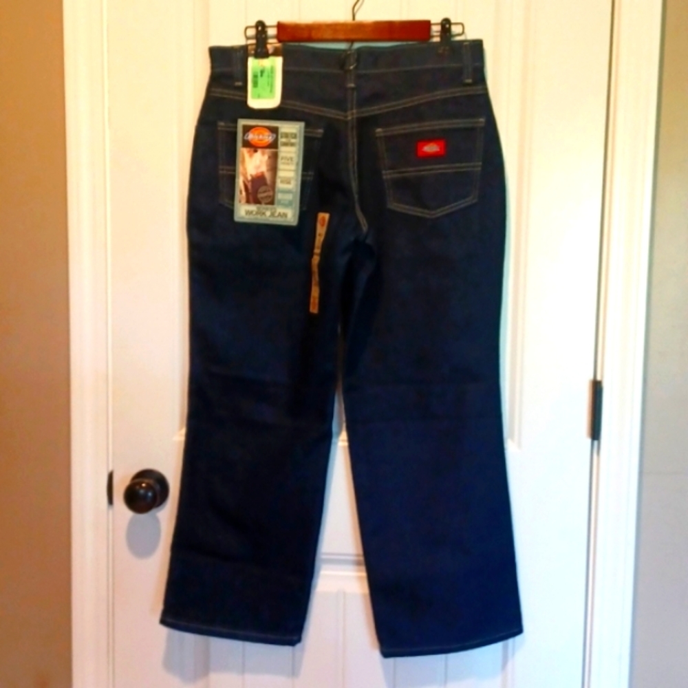 NWT - Dickies Women's 8P Dark Wash Jeans Thick Quality Denim⭐